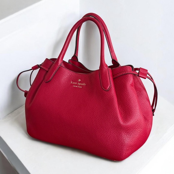 Authentic Kate Spade Red Dumpling Satchel Crossbody Handbag with COA! - Picture 3 of 14
